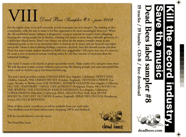 Dead Bees sampler #8