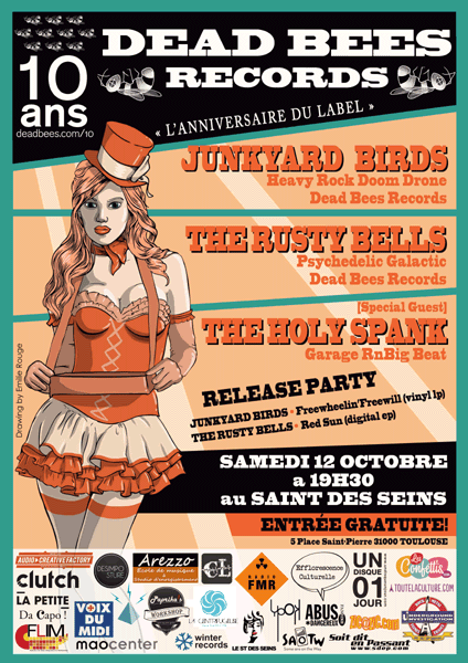 SKY PARADE en Concert à Bordeaux le 25 Octobre 2010, Saint-Ex - Achetez vos places chez Dead Bees Records